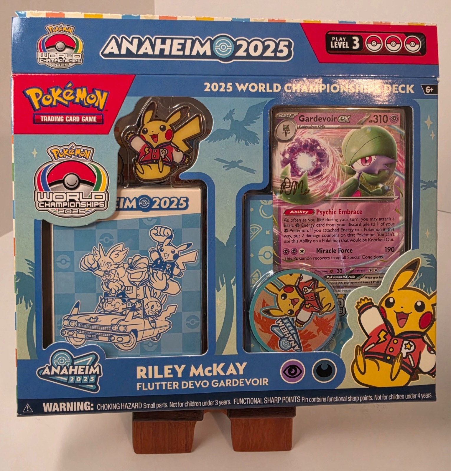 Pokemon 2025 World Championship Deck Riley McKay Devo Gardevoir - 1 Day Shipping