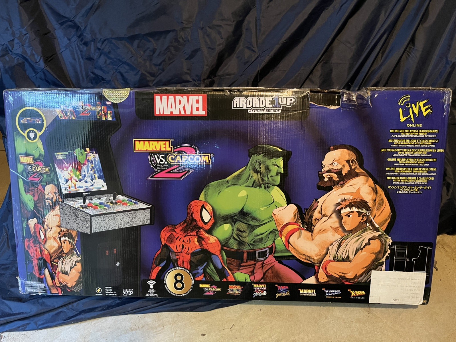 Arcade1Up Marvel vs. Capcom 2 - New In Box/Sealed Arcade w/Riser & Lit Marquee Arcade1Up Marvel vs. Capcom 2 - New In Box/Sealed Arcade w/Riser & Lit Marquee