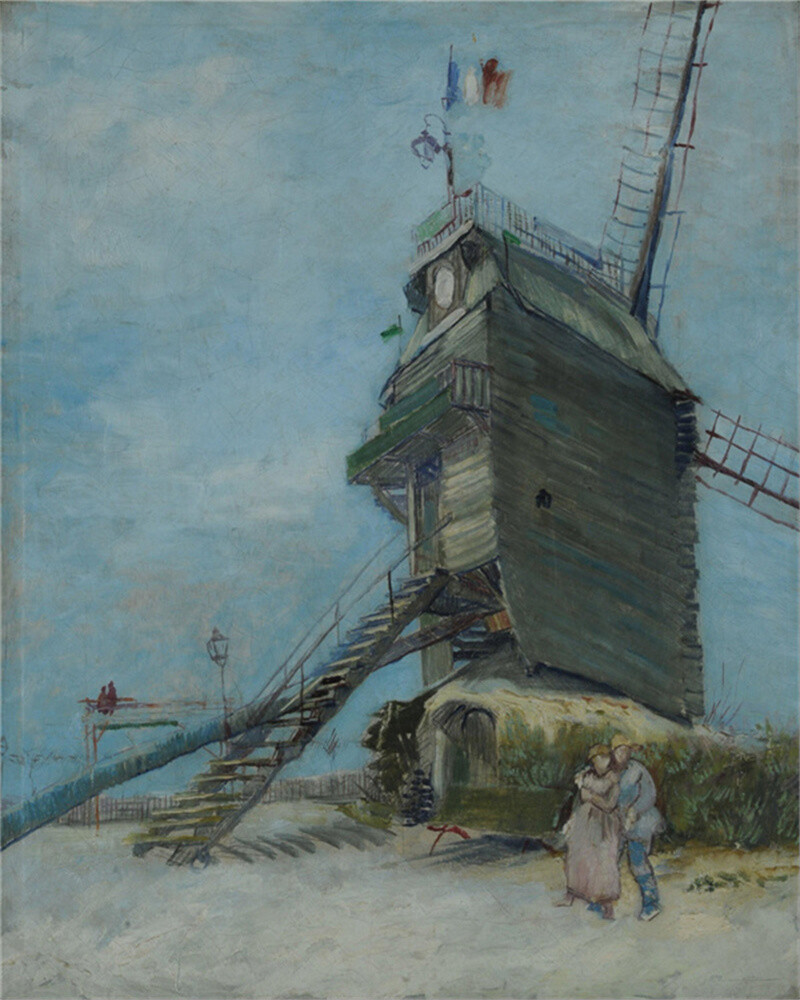 Hand-painted Oil Painting Vincent van Gogh Le Moulin de la Galette ca. 1886 1887