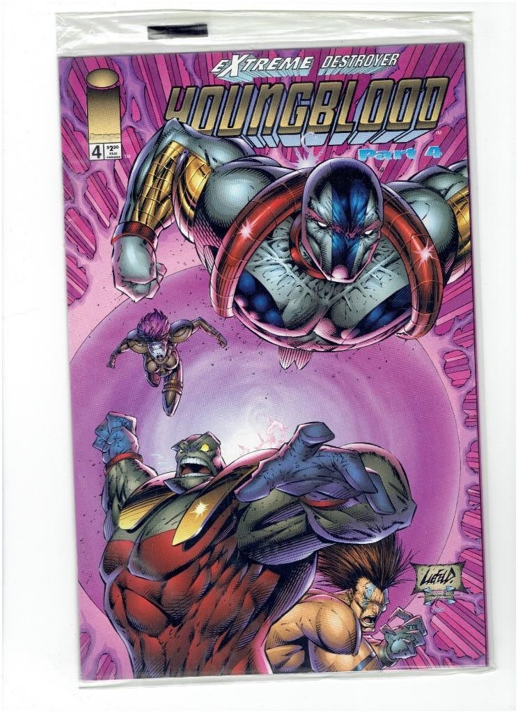 Youngblood #4 (Image Jan 1996)   Sealed Polybag   w/ Riptide card