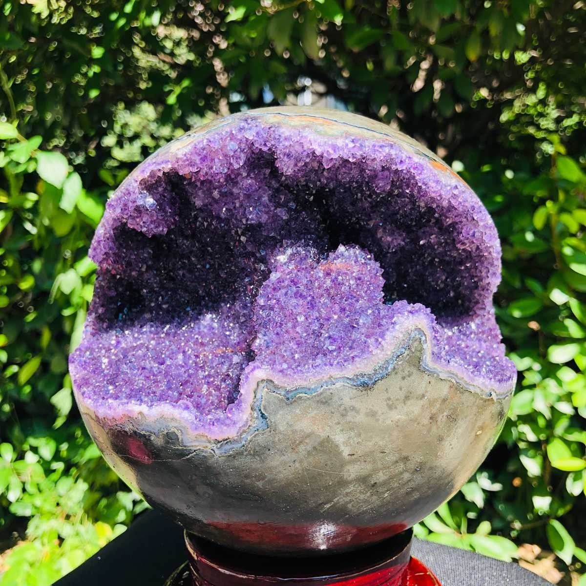 10.86LB High quality natural amethyst opening smile mineral specimen