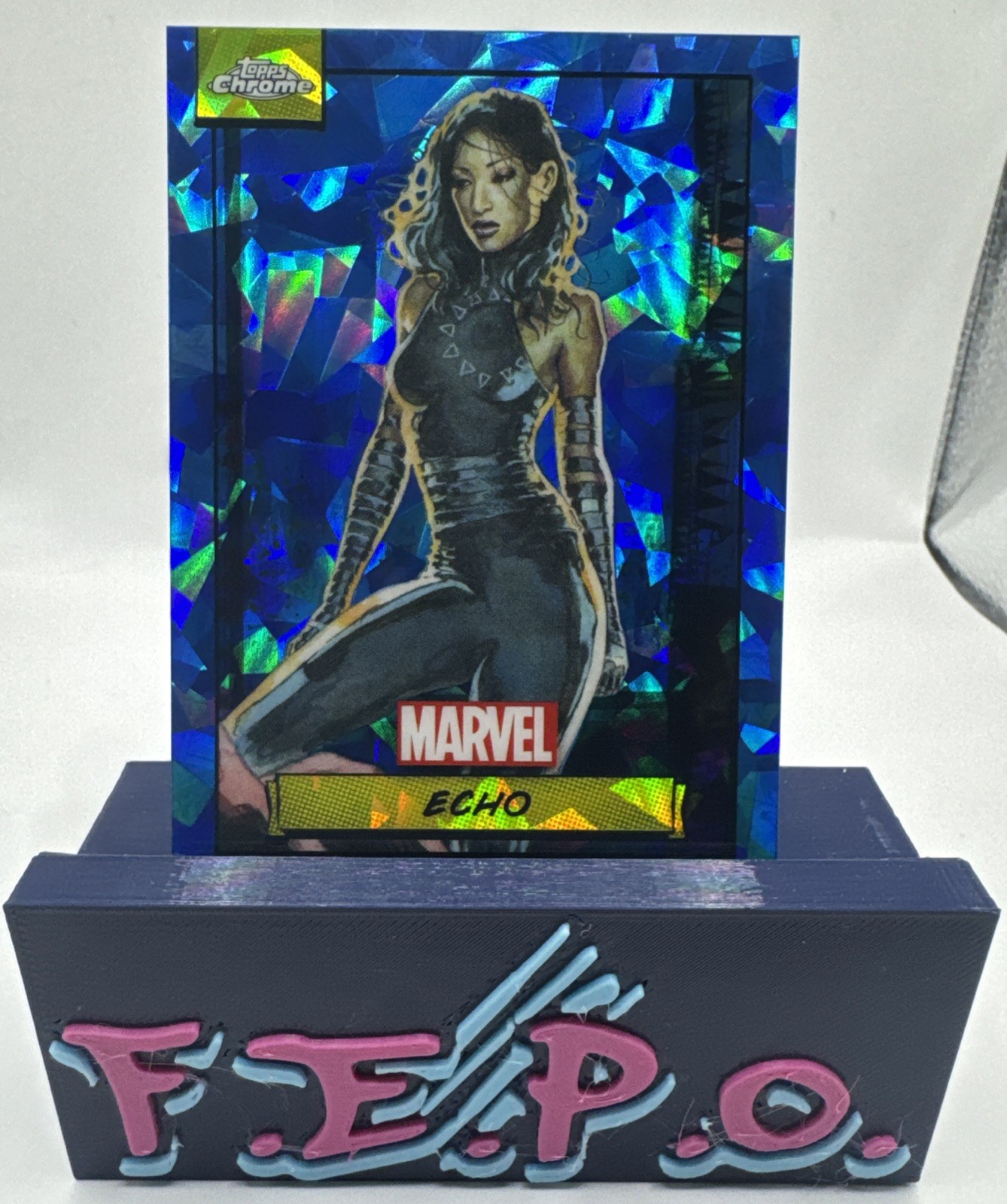 2024 Topps Chrome Marvel Sapphire Daredevil’s Echo #130 2024 Topps Chrome Marvel Sapphire Daredevil’s Echo #130
