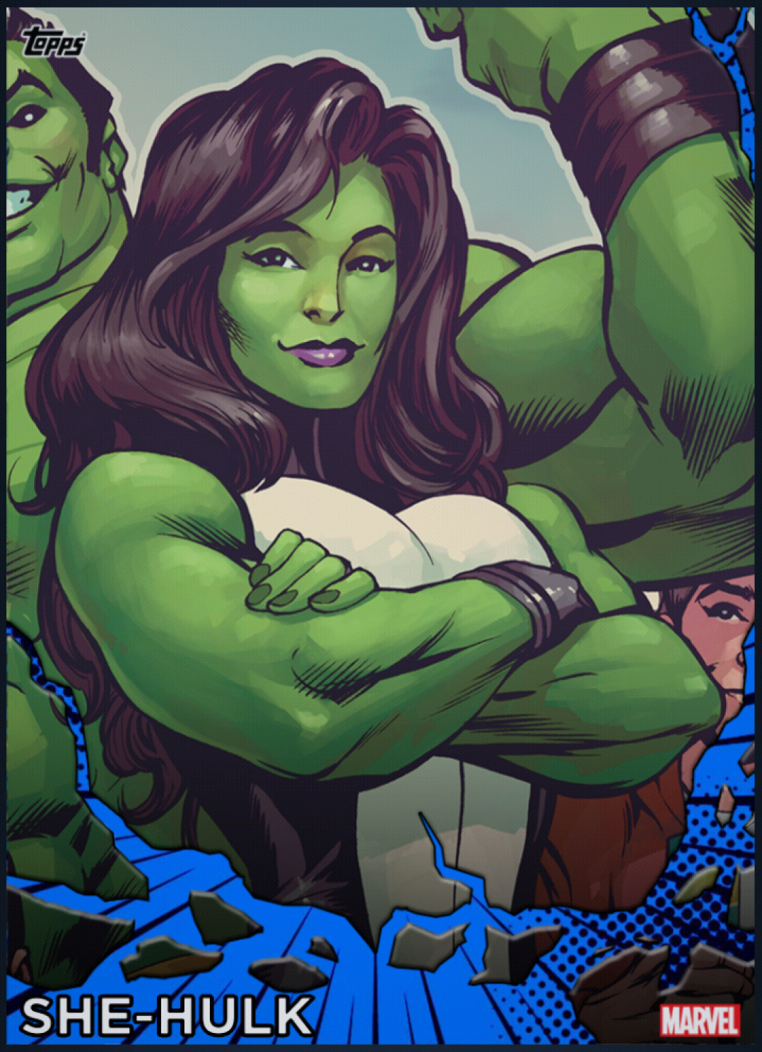 She-Hulk Tier 7 Cosmic Blue (cc#527) - Marvel Collect Digital card