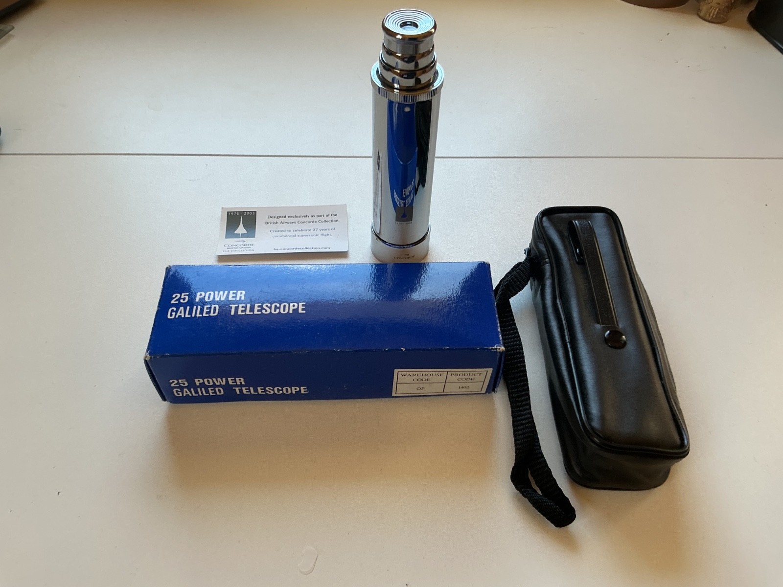 British Airways Concorde Official 25× Galiled Telescope • 1976-20003 Collection British Airways Concorde Official 25× Galiled Telescope • 1976-20003 Collection