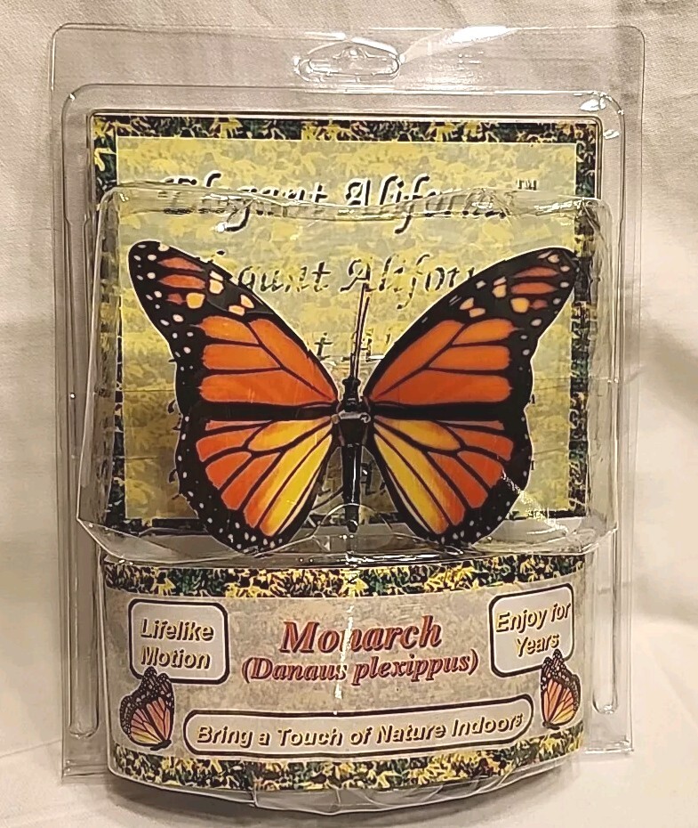 Active Elegant Aliforms Monarch Moving Butterfly Life like Motion NEW Active Elegant Aliforms Monarch Moving Butterfly Life like Motion NEW