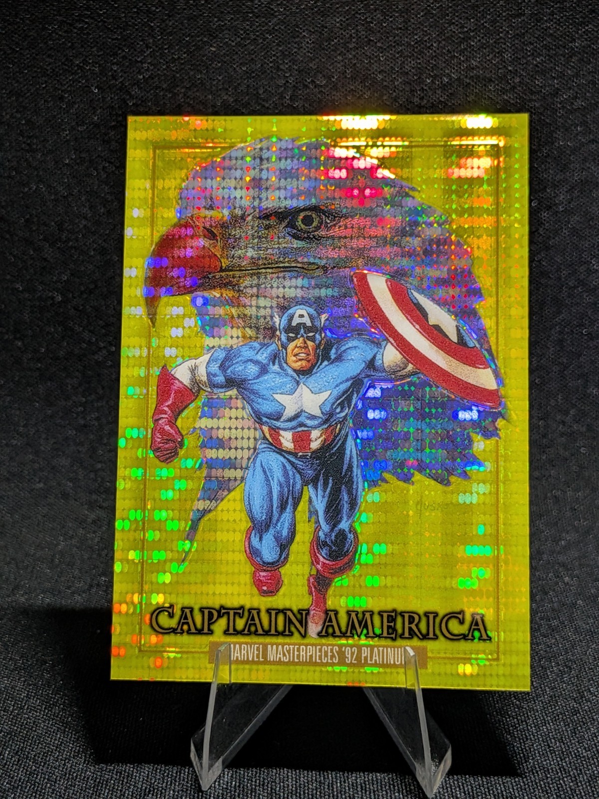 Captain America - 2024 Marvel \'92 Masterpieces #16 Seismic Gold 60/92 Captain America - 2024 Marvel \'92 Masterpieces #16 Seismic Gold 60/92