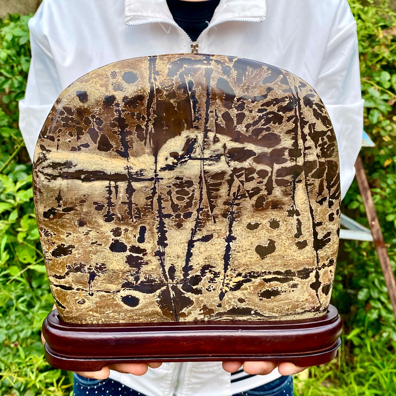 7.3LB Natural Chinese tree shaped limestone image, stone made rural ornaments 7.3LB Natural Chinese tree shaped limestone image, stone made rural ornaments