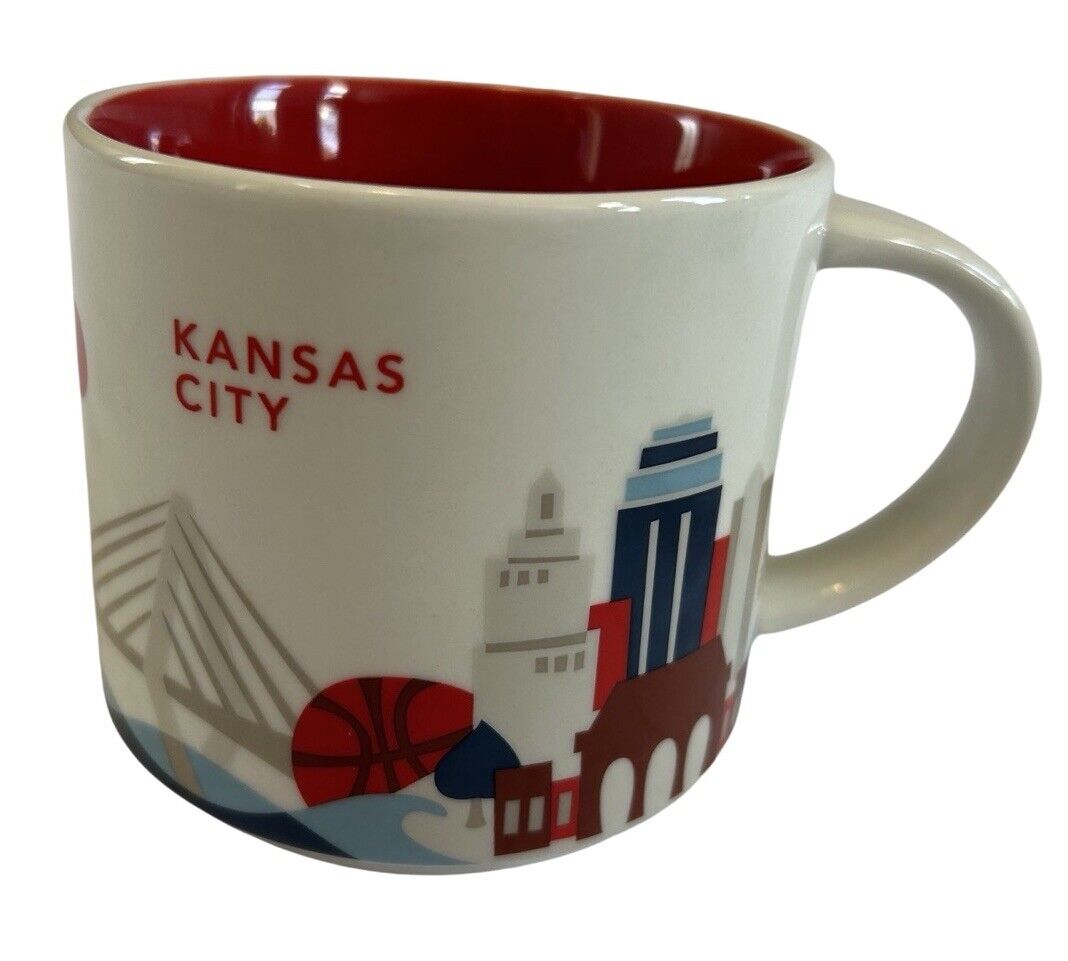 Starbucks Kansas City You are Here Series YAH  Ceramic Coffee Mug Cup 14 Oz 2015