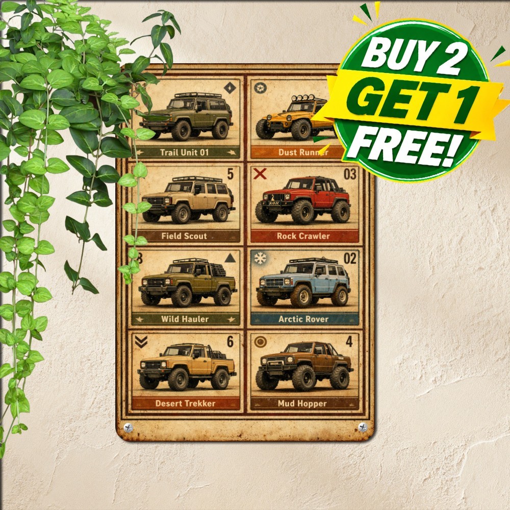 Vintage Jeep Sign Retro Metal Aluminum Plaque Auto Ad 12x18 Inches 20260312 1011