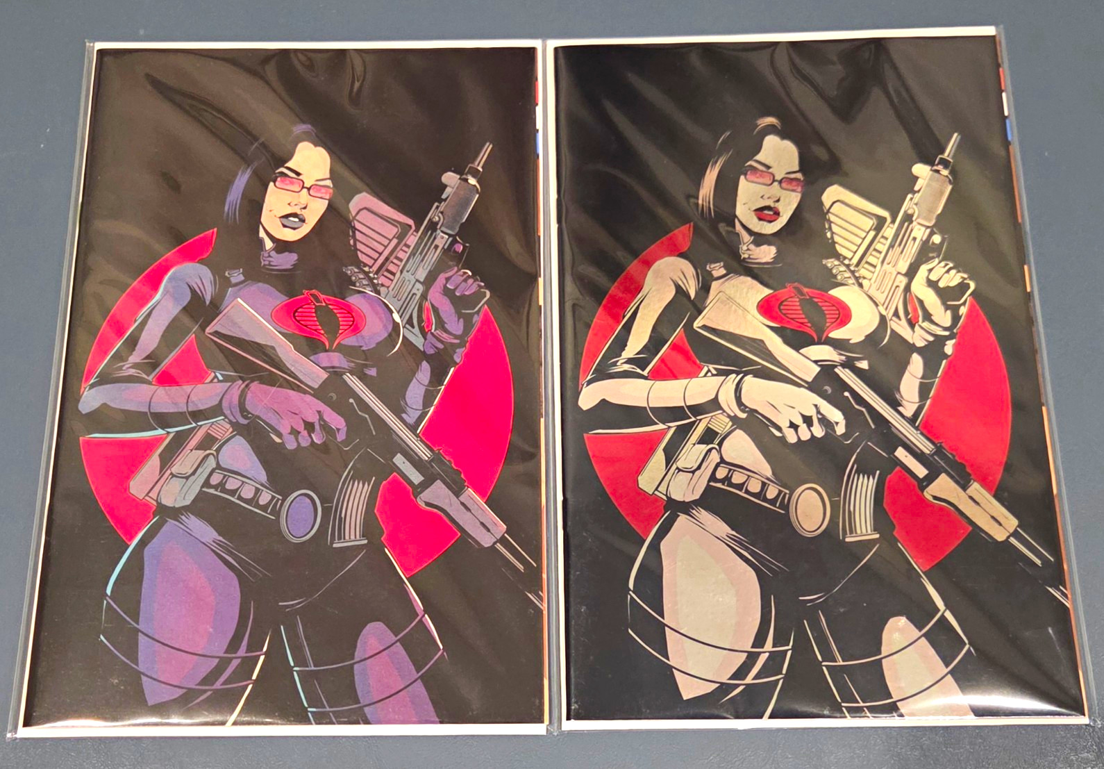 GI JOE REAL AMERICAN HERO 327 FLOPS 616 Virgin & FOIL Variant AB Set LTD 750 GI JOE REAL AMERICAN HERO 327 FLOPS 616 Virgin & FOIL Variant AB Set LTD 750