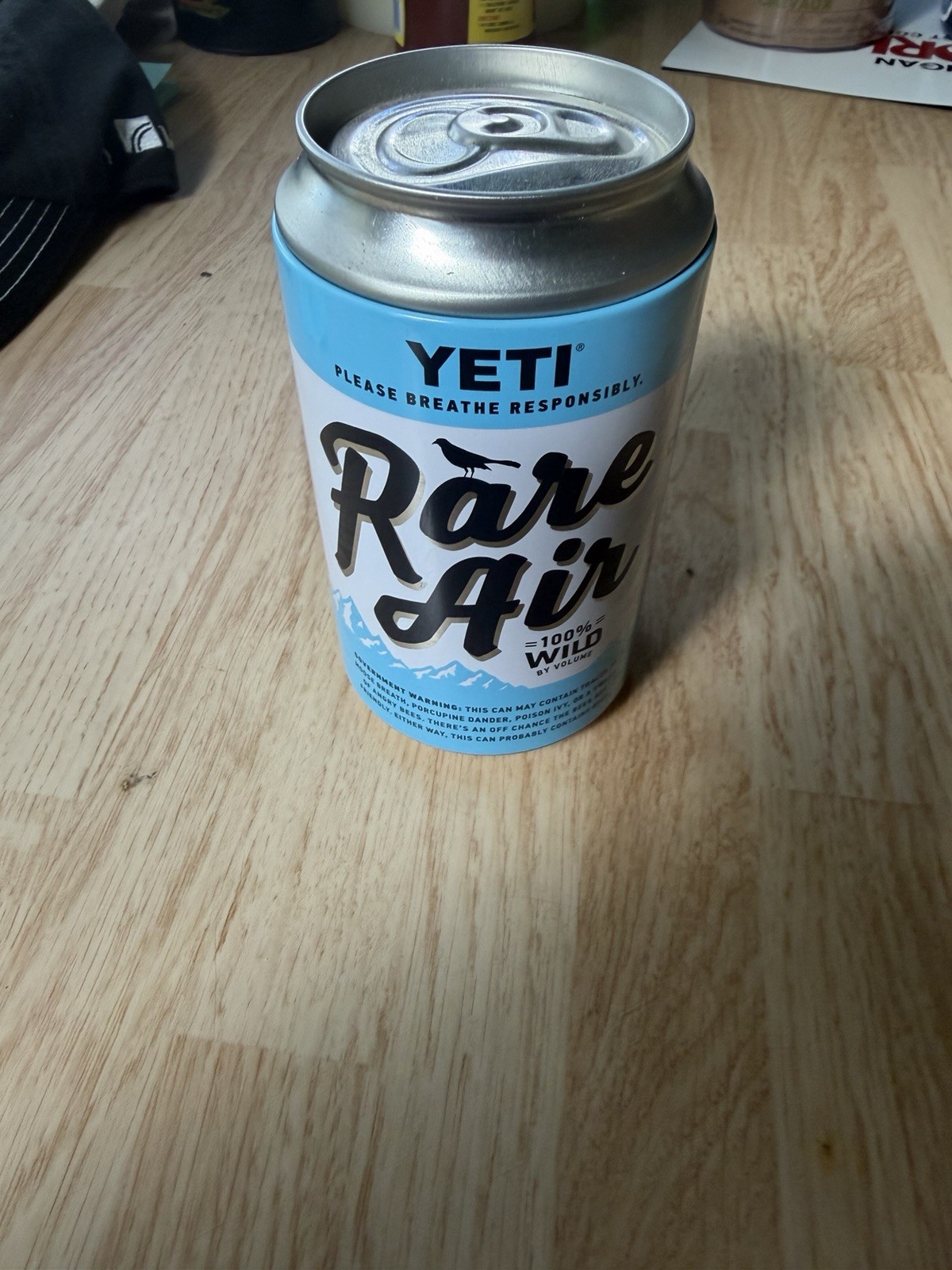 YETI Rare Air Promotional Can 100% Wild by Volume Advertising Collectible YETI Rare Air Promotional Can 100% Wild by Volume Advertising Collectible