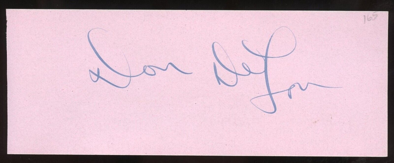 Don DeFore d1993 signed autograph 2x5 cut Actor The Adventures of Ozzie & Harrie