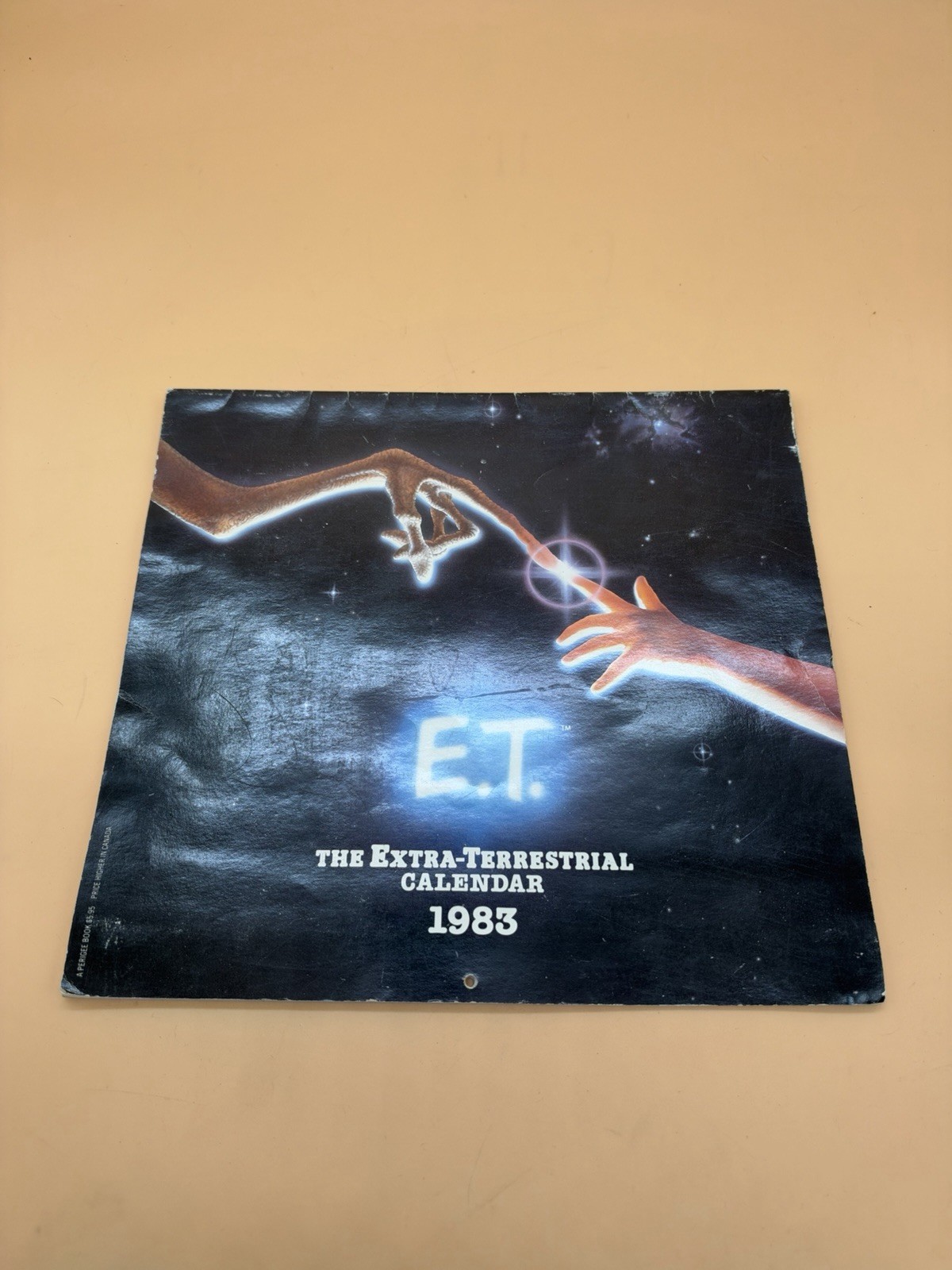 Vintage 1983 E.T. The Extra Terrestrial Movie Wall Calendar Spielberg Marked