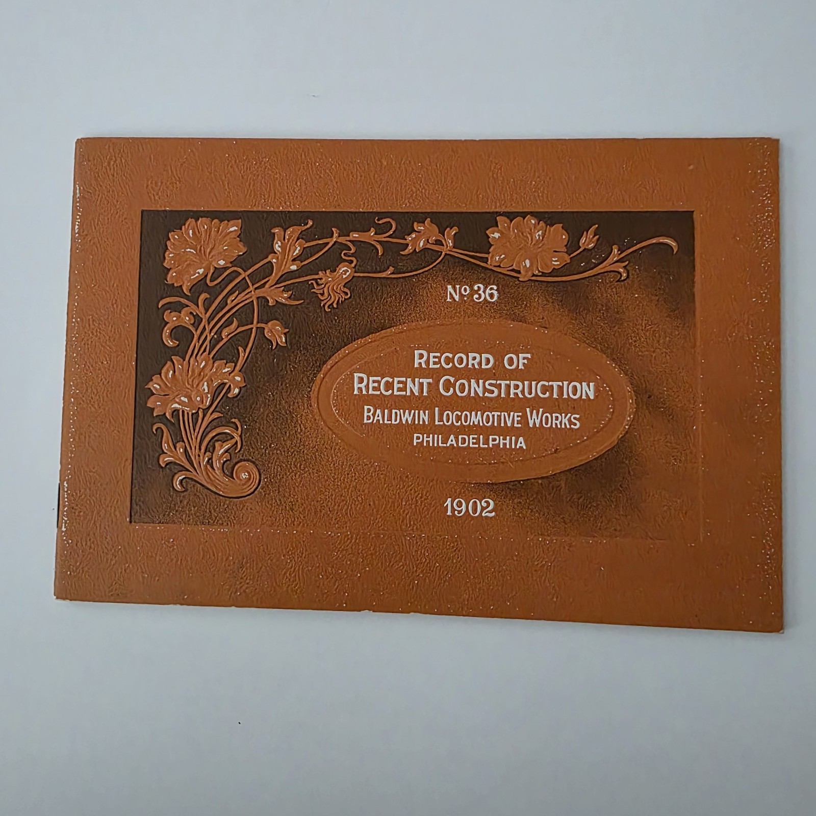 Baldwin Locomotive Works 1902 Record of Recent Construction No. 36