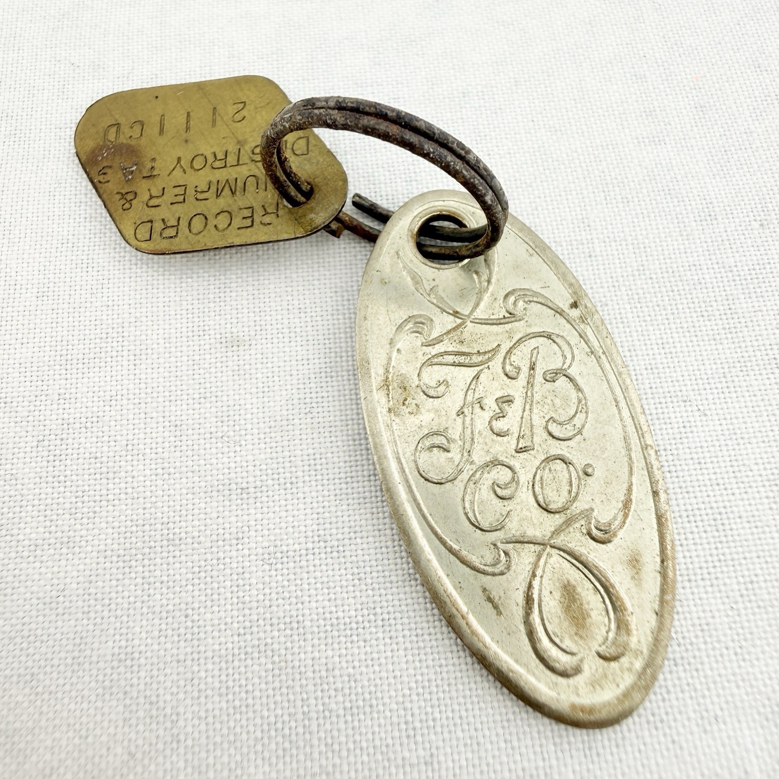 Vintage Famous & Barr Co Dept Store Key Fob & Vintage Famous & Barr Co Dept Store Key Fob &