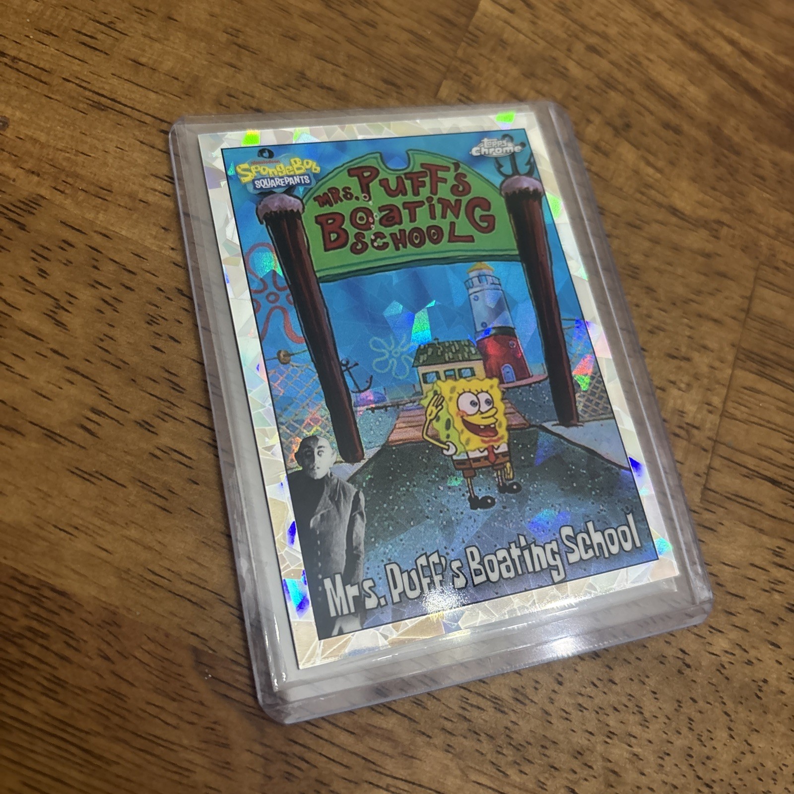 2025 Topps Chrome SpongeBob #123 Mrs. Puff’s Boating School  /25 Night Shift SSP