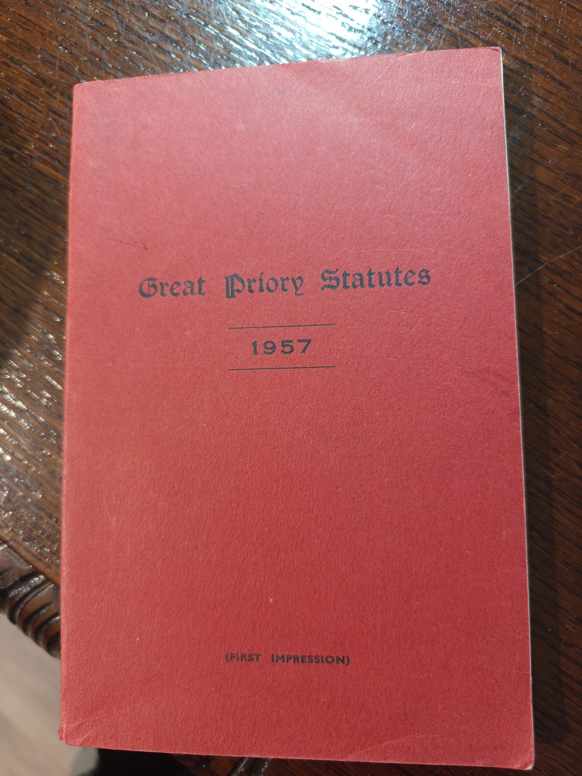 1957 Statutes Great Priory of England and Wales Freemasonry masonic /394 1957 Statutes Great Priory of England and Wales Freemasonry masonic /394
