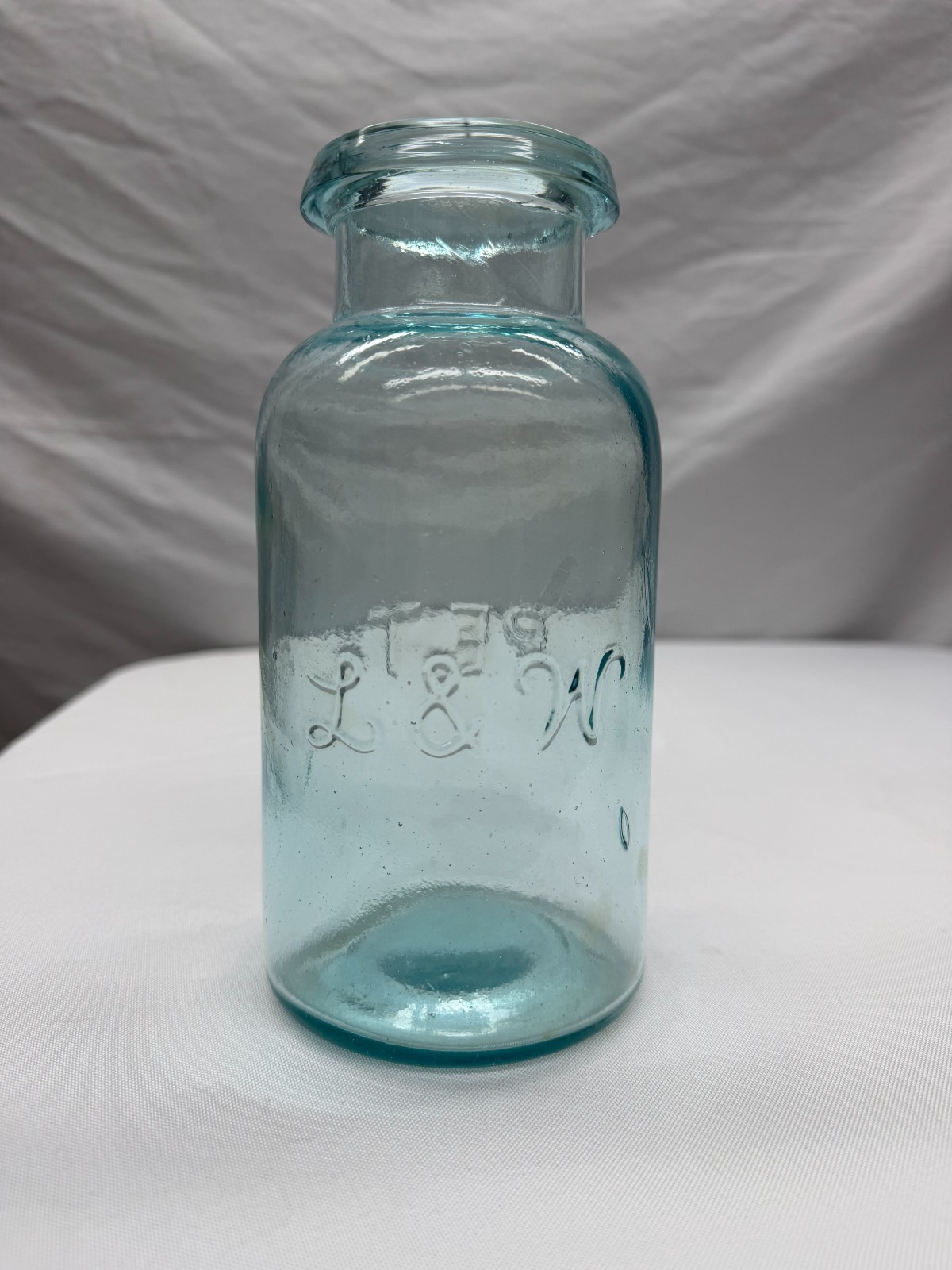 Antique Aqua Blown Fruit Jar 1880s Antique Aqua Blown Fruit Jar 1880s