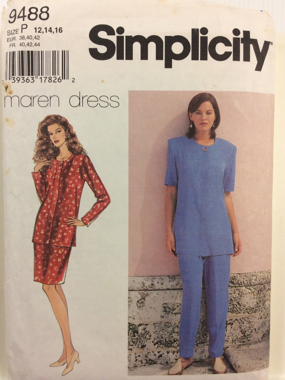 1995 Simplicity 9488 VTG Sewing Pattern Women Skirt Pants Top Size P 12 14 16 1995 Simplicity 9488 VTG Sewing Pattern Women Skirt Pants Top Size P 12 14 16