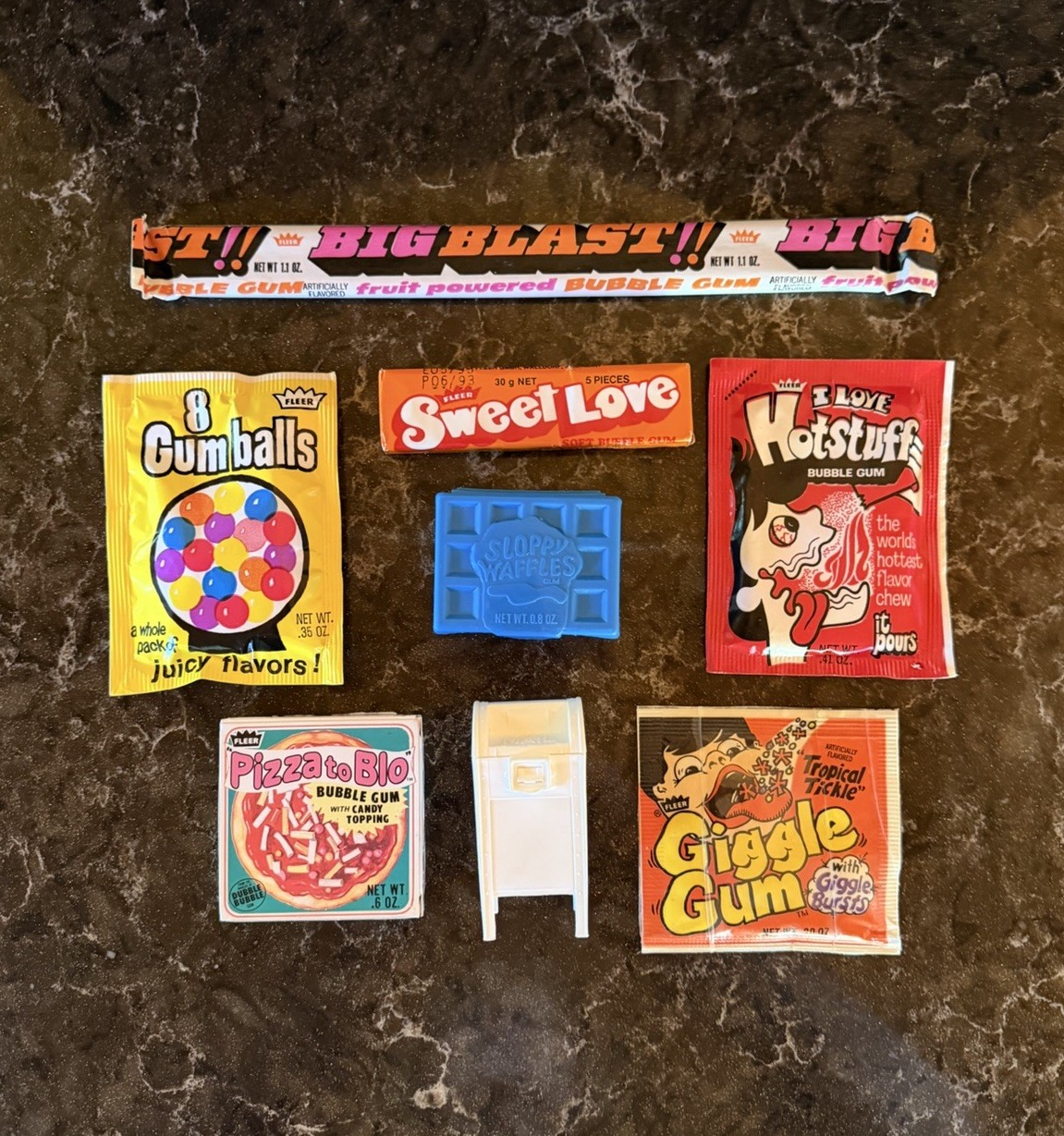 Vintage FLEER Novelty BUBBLE GUM / CANDY Lot - NOS