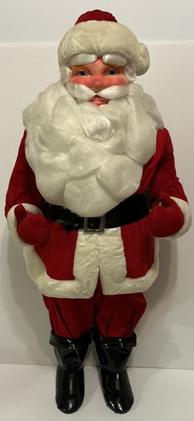 VINTAGE HAROLD GALE SANTA CLAUS 1950’S CHRISTMAS STORE DISPLAY ADVERTISING 38”