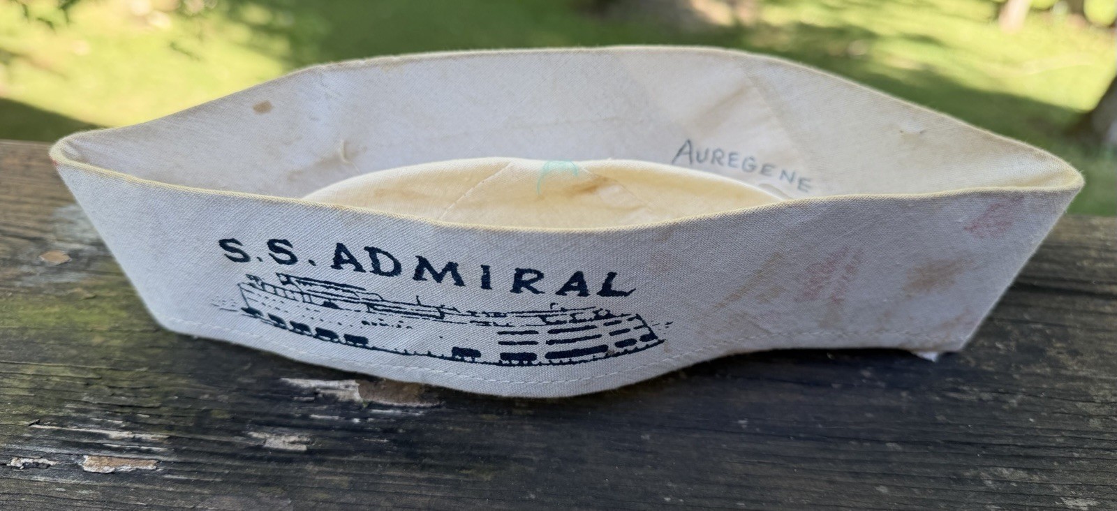 Vintage S.S. ADMIRAL St Louis MO souvenir sailor hat-1950's Vintage S.S. ADMIRAL St Louis MO souvenir sailor hat-1950's