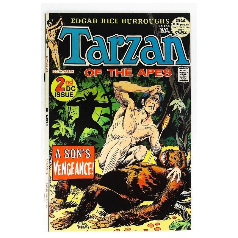 Tarzan (1972 series) #208 in Very Fine condition. DC comics [s@