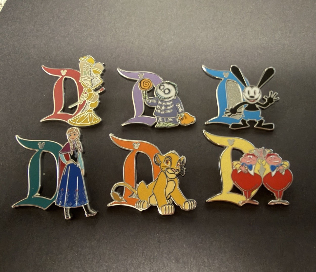 Disney 2025 Disneyland Hidden Mickey Wave A Pin COMPLETE 6 DISNEY D PIN W/Chaser Disney 2025 Disneyland Hidden Mickey Wave A Pin COMPLETE 6 DISNEY D PIN W/Chaser