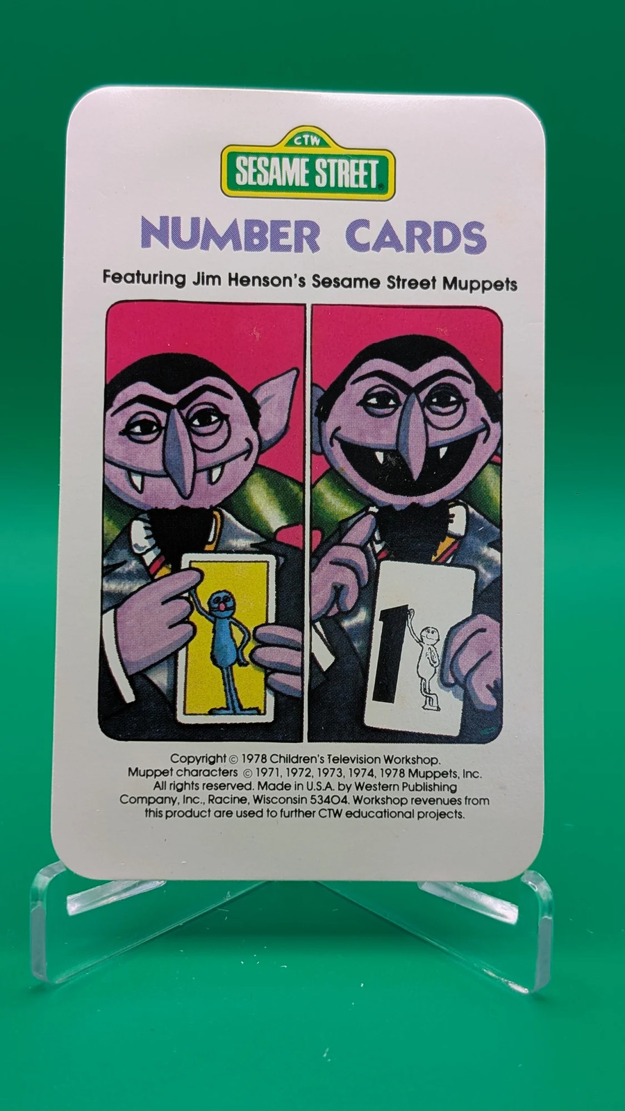 1978 Western Publishing Sesame Street Number Cards 1978 Western Publishing Sesame Street Number Cards