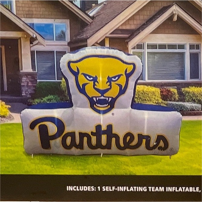 Pittsburgh Panthers Oversized 7ft x 10ft Panther Lawn Inflatable, Self-Inflating Pittsburgh Panthers Oversized 7ft x 10ft Panther Lawn Inflatable, Self-Inflating