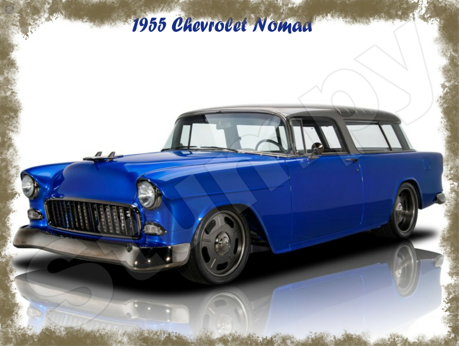1955 Chevrolet Nomad Metal Sign 9 1955 Chevrolet Nomad Metal Sign 9