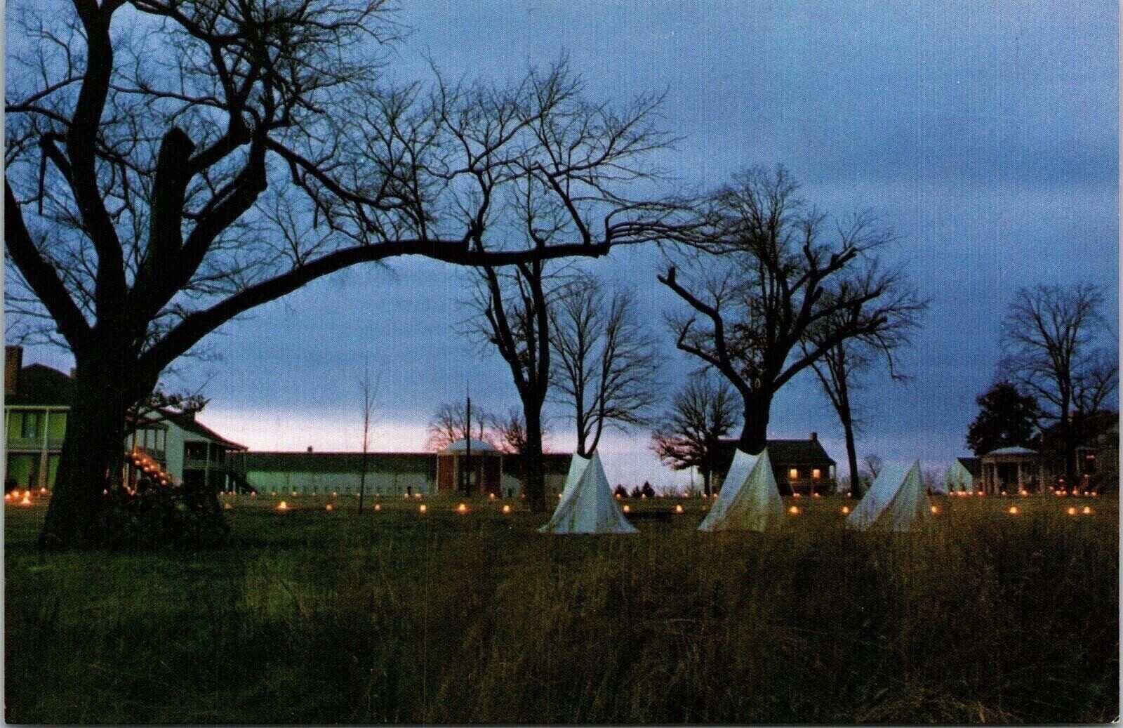 Candlelight Tour Yuletime Festival Fort Scott Kansas KA Historic Site Postcard
