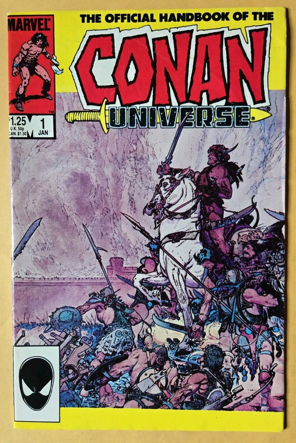 The Official Handbook of the Conan Universe #1 VG- (3.5) Marvel Comics 1/86 The Official Handbook of the Conan Universe #1 VG- (3.5) Marvel Comics 1/86