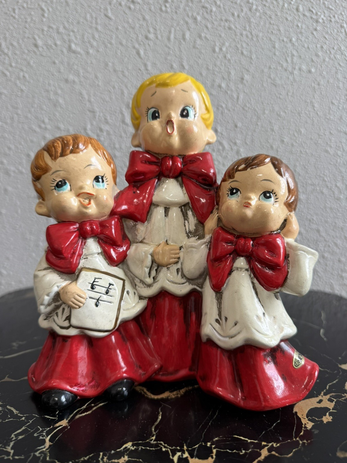 Vintage Joseph Originals Japan Music Box 3 Choir Boys 7 1/2in Tall WORKS Vintage Joseph Originals Japan Music Box 3 Choir Boys 7 1/2in Tall WORKS