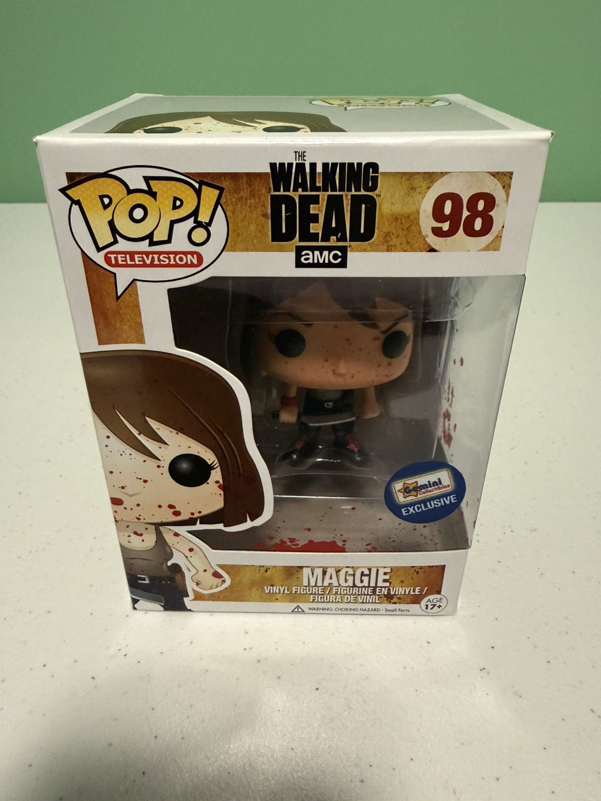 Funko Pop Television The Walking Dead Maggie #98 Gemini Bloody With Protector Funko Pop Television The Walking Dead Maggie #98 Gemini Bloody With Protector