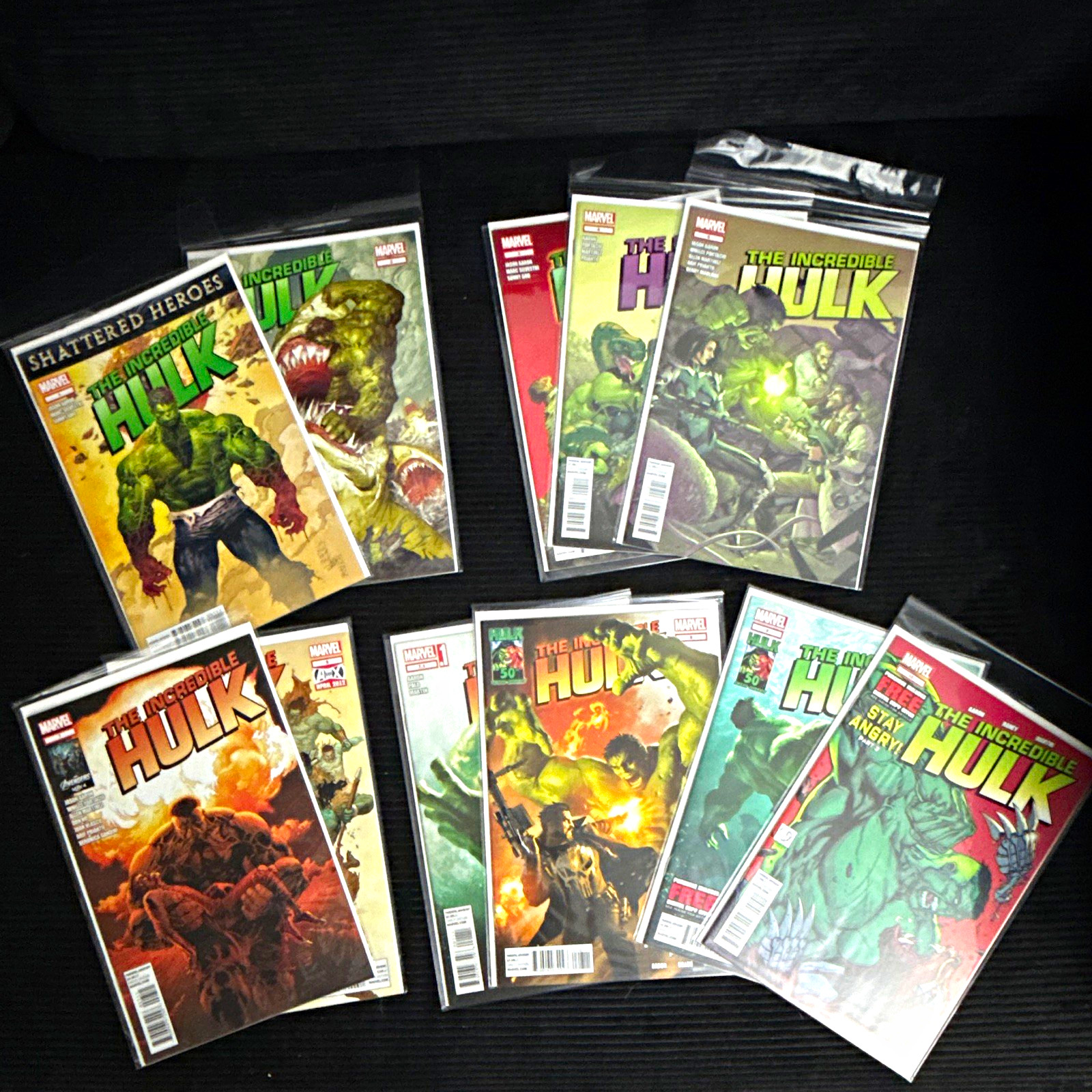 Marvel The Incredible Hulk #1 (2012) Comic Book Lot (11 comics) 1-10 & 7.1 Marvel The Incredible Hulk #1 (2012) Comic Book Lot (11 comics) 1-10 & 7.1