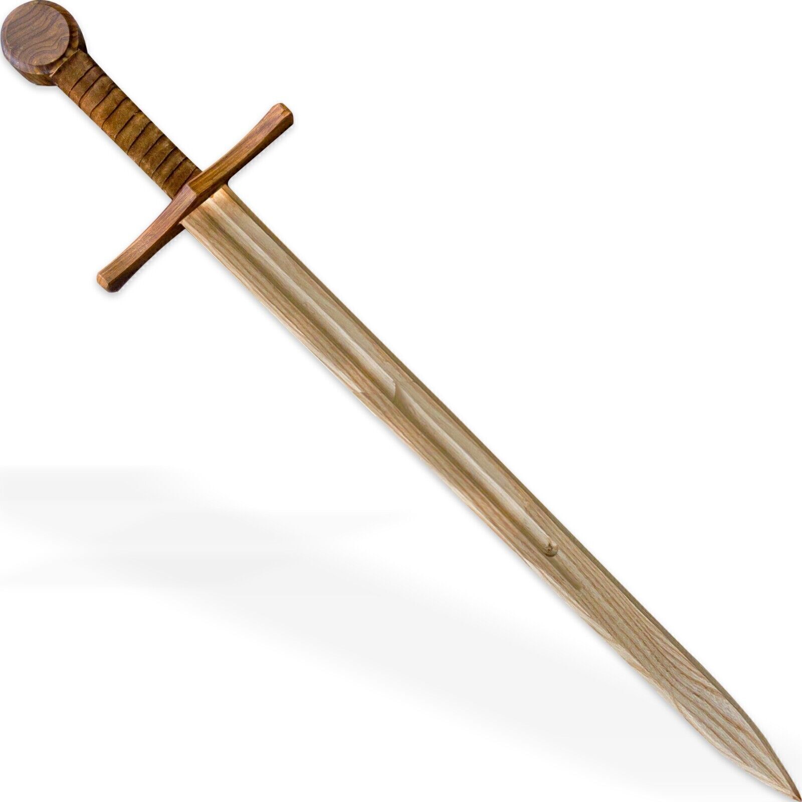 Knight Crusader Beech Wood Pretend Play Practice Sword w/ Leather Wrapped Handle Knight Crusader Beech Wood Pretend Play Practice Sword w/ Leather Wrapped Handle
