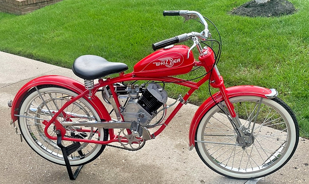 1948 Whizzer Pacemaker Motorized Bicycle RED 24 1948 Whizzer Pacemaker Motorized Bicycle RED 24
