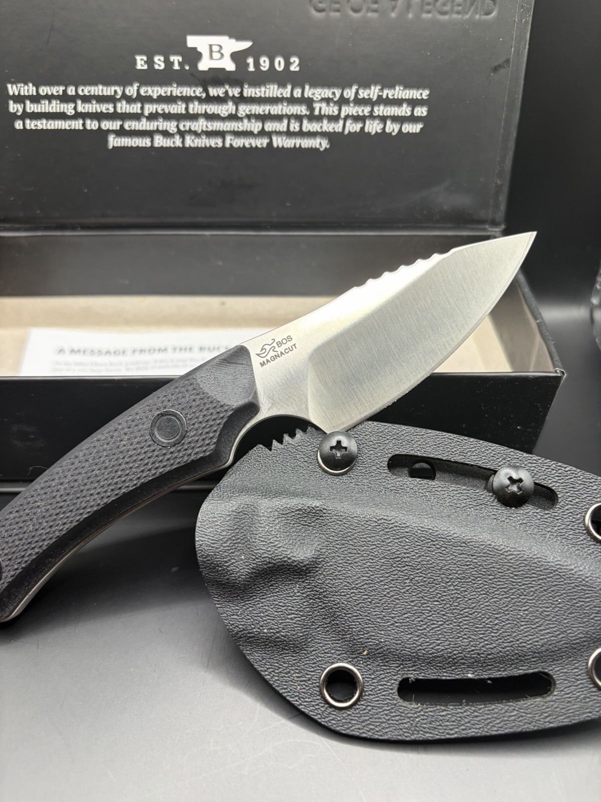 Buck Fixed Blade Knife || Alpha Scout Pro || with Sheath, Box, Papers || MINT Buck Fixed Blade Knife || Alpha Scout Pro || with Sheath, Box, Papers || MINT