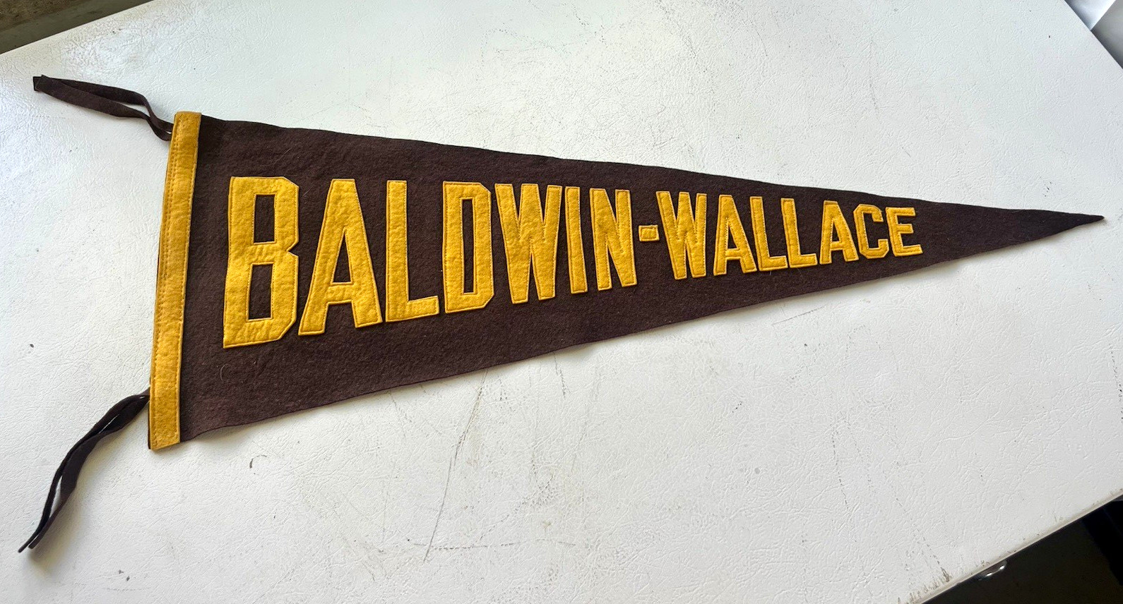 Vintage Baldwin-Wallace College Felt Pennant Banner 1940-50’s Vintage Baldwin-Wallace College Felt Pennant Banner 1940-50’s
