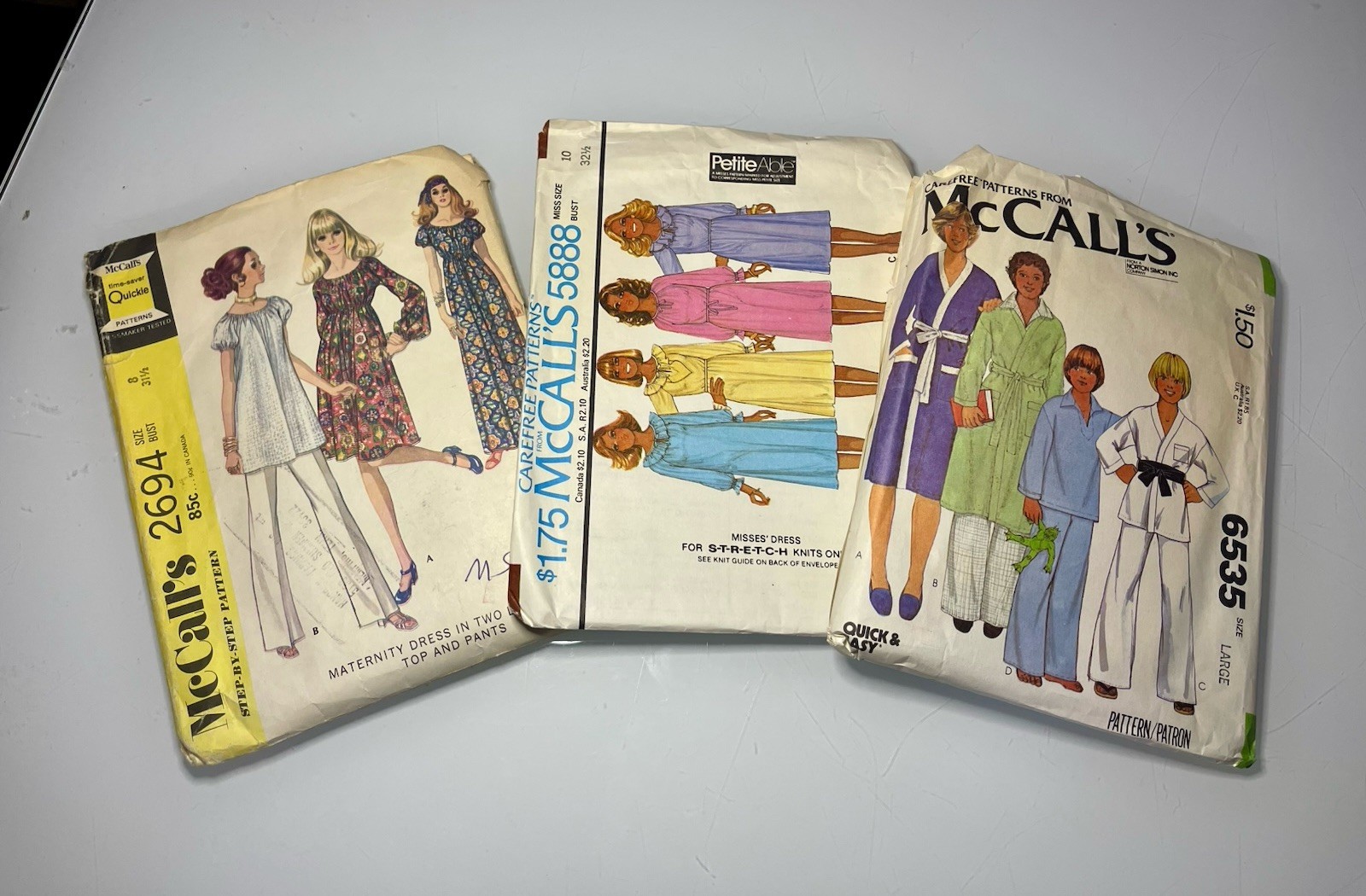 VTG 1970s McCall’s Sewing Patterns Cut 2694 & 5888 Size 8-10. 6535 Size Lg Craft VTG 1970s McCall’s Sewing Patterns Cut 2694 & 5888 Size 8-10. 6535 Size Lg Craft