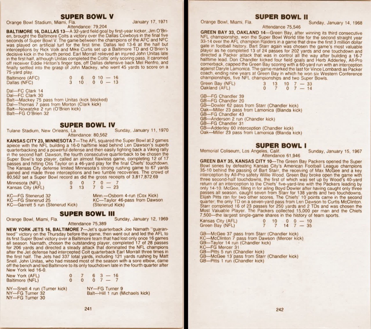 Super Bowl History Packers Chiefs Jets – 1972 NFL Football Vintage Article 4x7” Super Bowl History Packers Chiefs Jets – 1972 NFL Football Vintage Article 4x7”