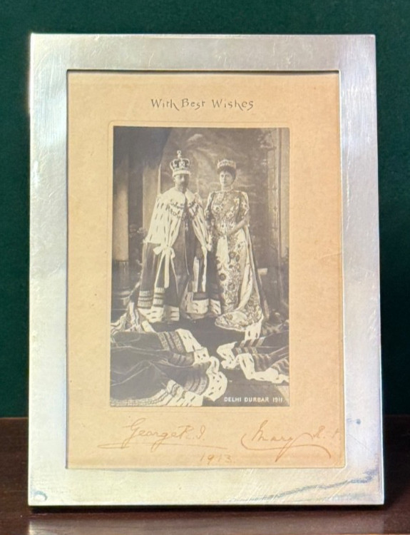 King George Queen Mary Royal Delhi Durbar Signed Coronation Photo India 1913 King George Queen Mary Royal Delhi Durbar Signed Coronation Photo India 1913