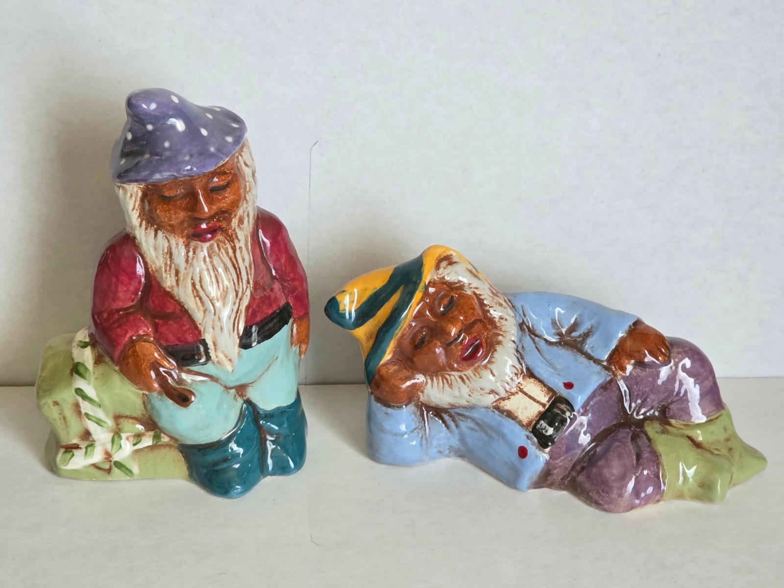 Rick Wisecarver Old Guys 1990s Salt and Pepper Shakers Set