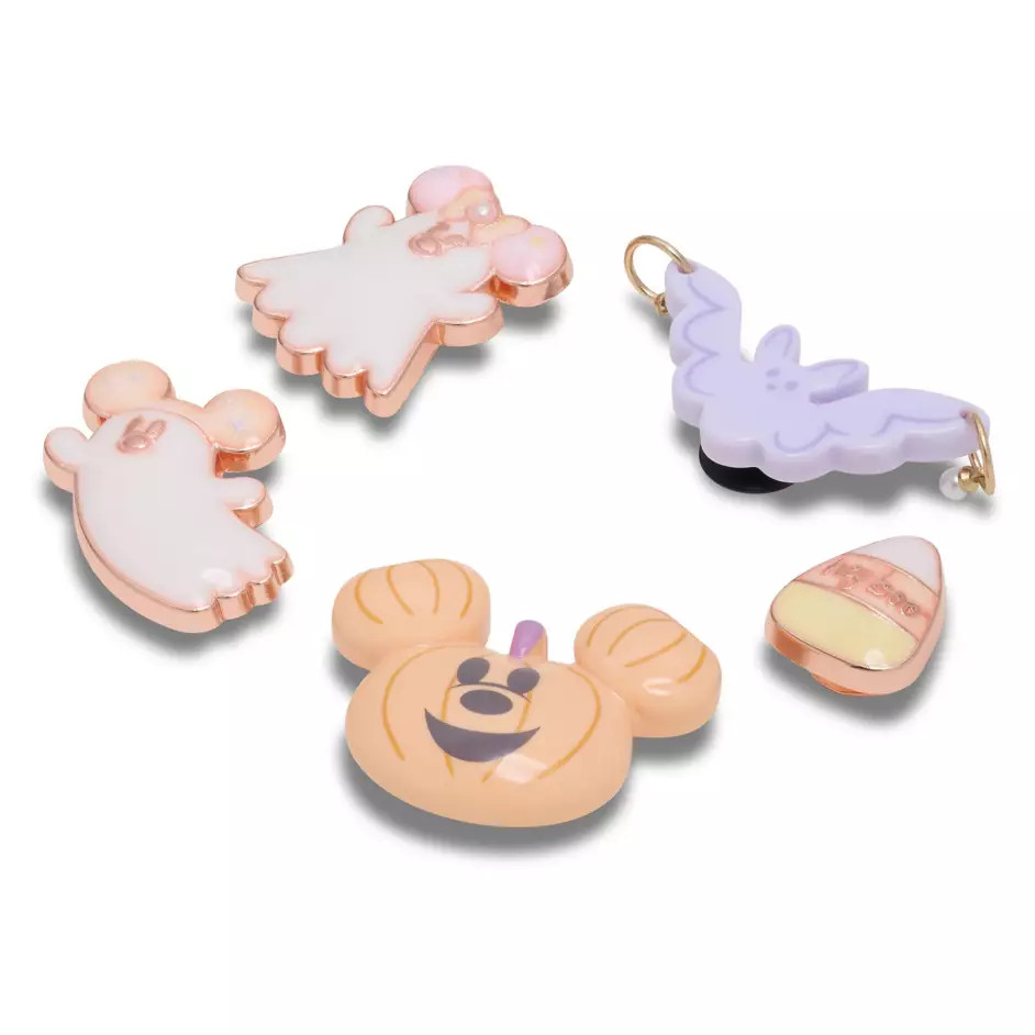 Disney Parks 2026 Crocs Halloween Mickey Minnie Cutie Ghost Jibbitz Set of 5 NEW Disney Parks 2026 Crocs Halloween Mickey Minnie Cutie Ghost Jibbitz Set of 5 NEW