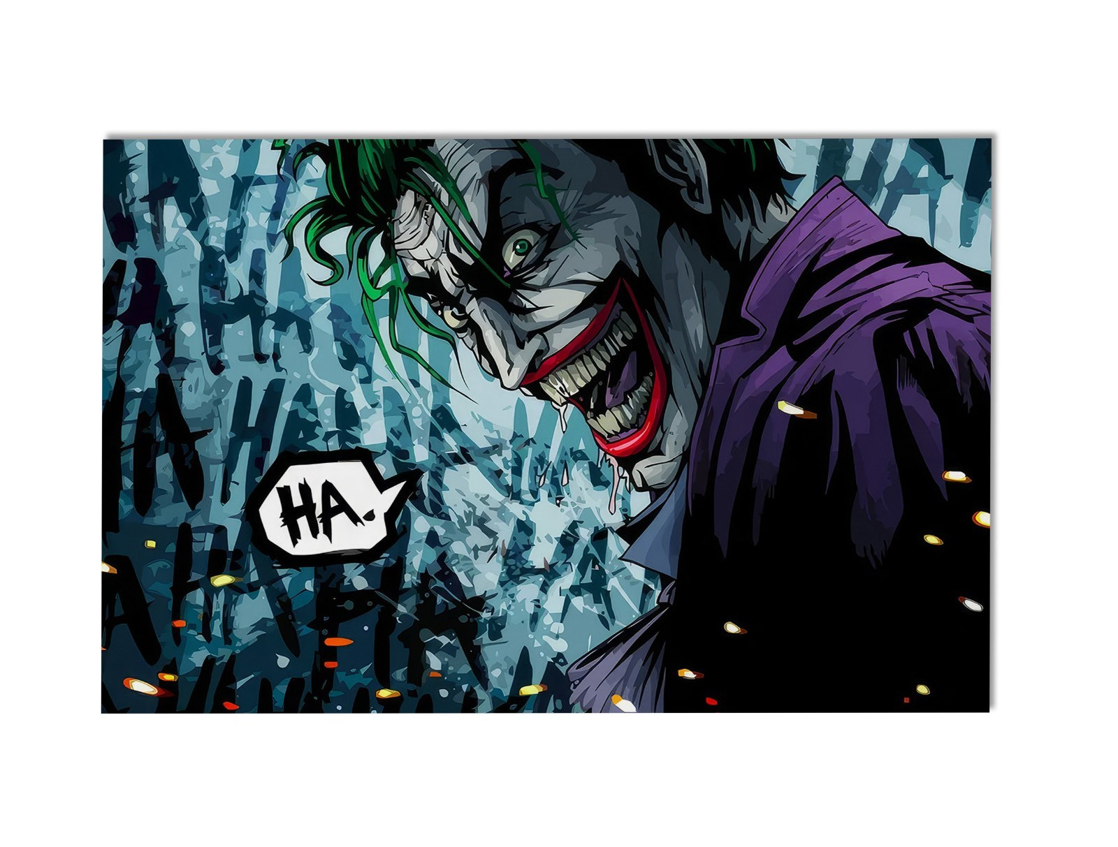 The Joker HAHAHA Batman Premium Giclee Print 11 The Joker HAHAHA Batman Premium Giclee Print 11
