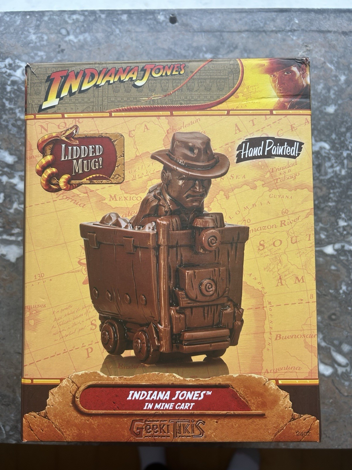 Geeki Tikis Indiana Jones In Mine Cart Ceramic Mug Lidded Holds 24 Oz Ceramic Geeki Tikis Indiana Jones In Mine Cart Ceramic Mug Lidded Holds 24 Oz Ceramic