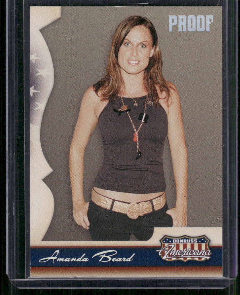 AMANDA BEARD 2007 Donruss Americana Silver Proof Parallel #D /250 AMANDA BEARD 2007 Donruss Americana Silver Proof Parallel #D /250