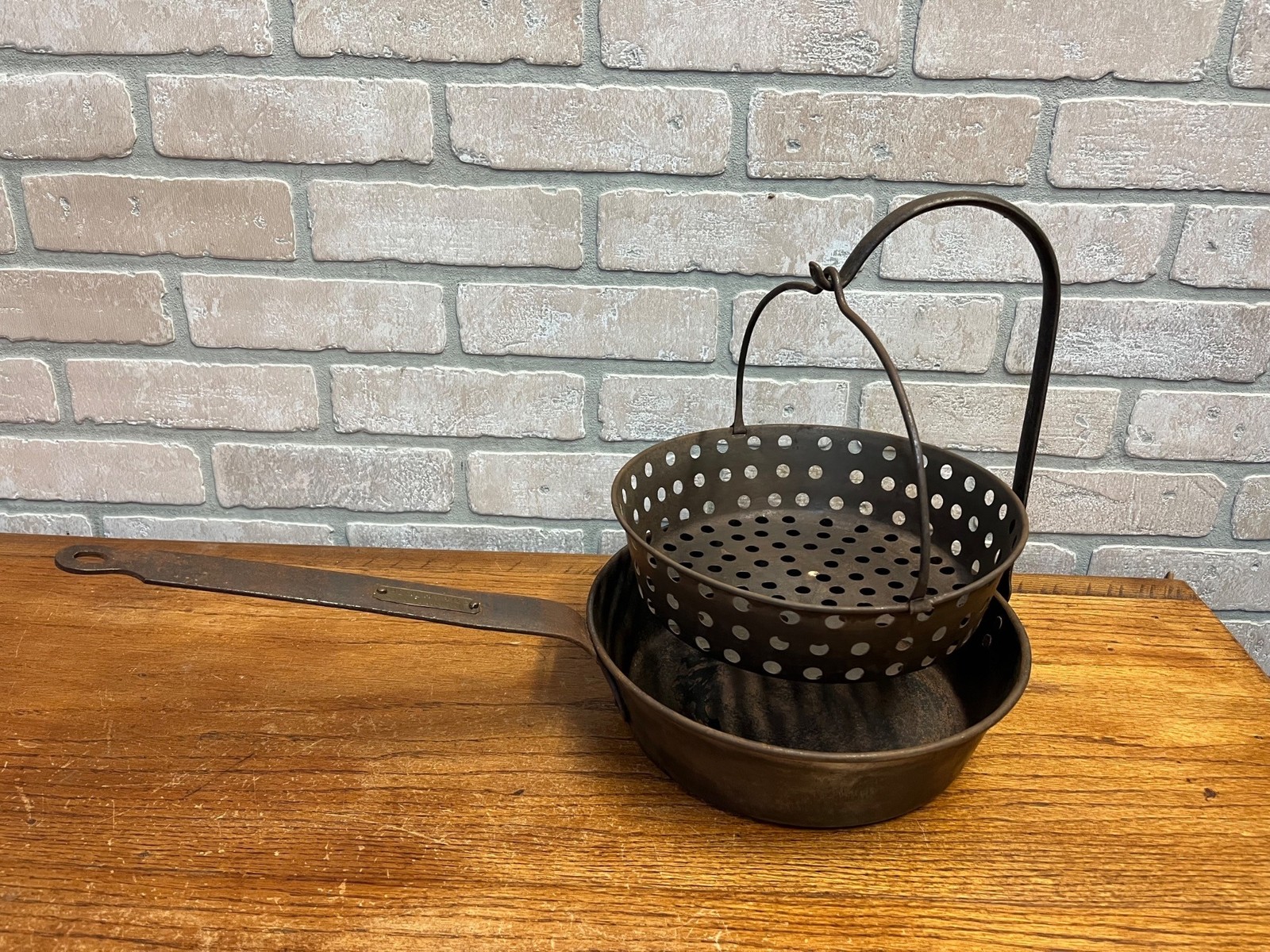 RARE Antique 1879 Chicken Fryer Camping Steel Frying Skillet Hodges Patent RARE Antique 1879 Chicken Fryer Camping Steel Frying Skillet Hodges Patent