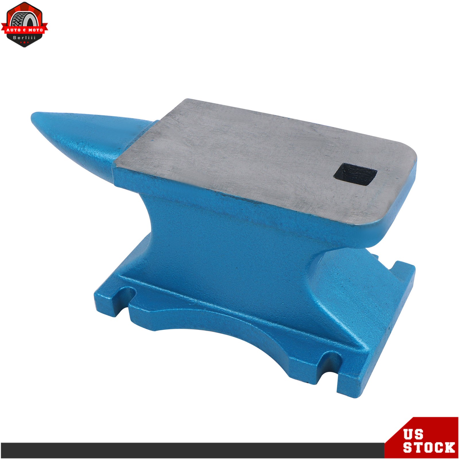 44LBS Blacksmith Anvil Cast-Iron 20 kg Heat Treated Long Round Horn New